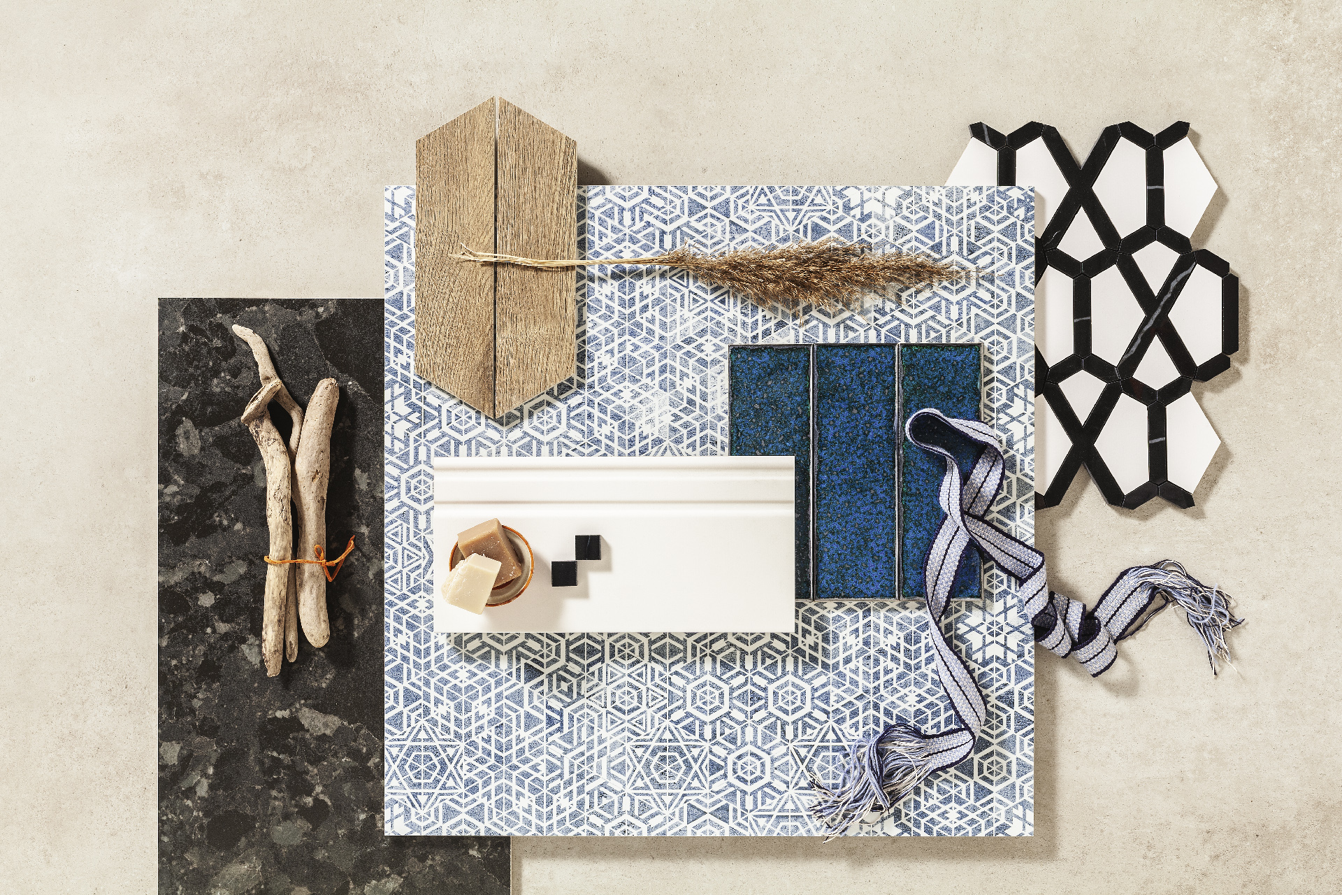 Kolekcja BOHO moodboard fot. Tubądzin