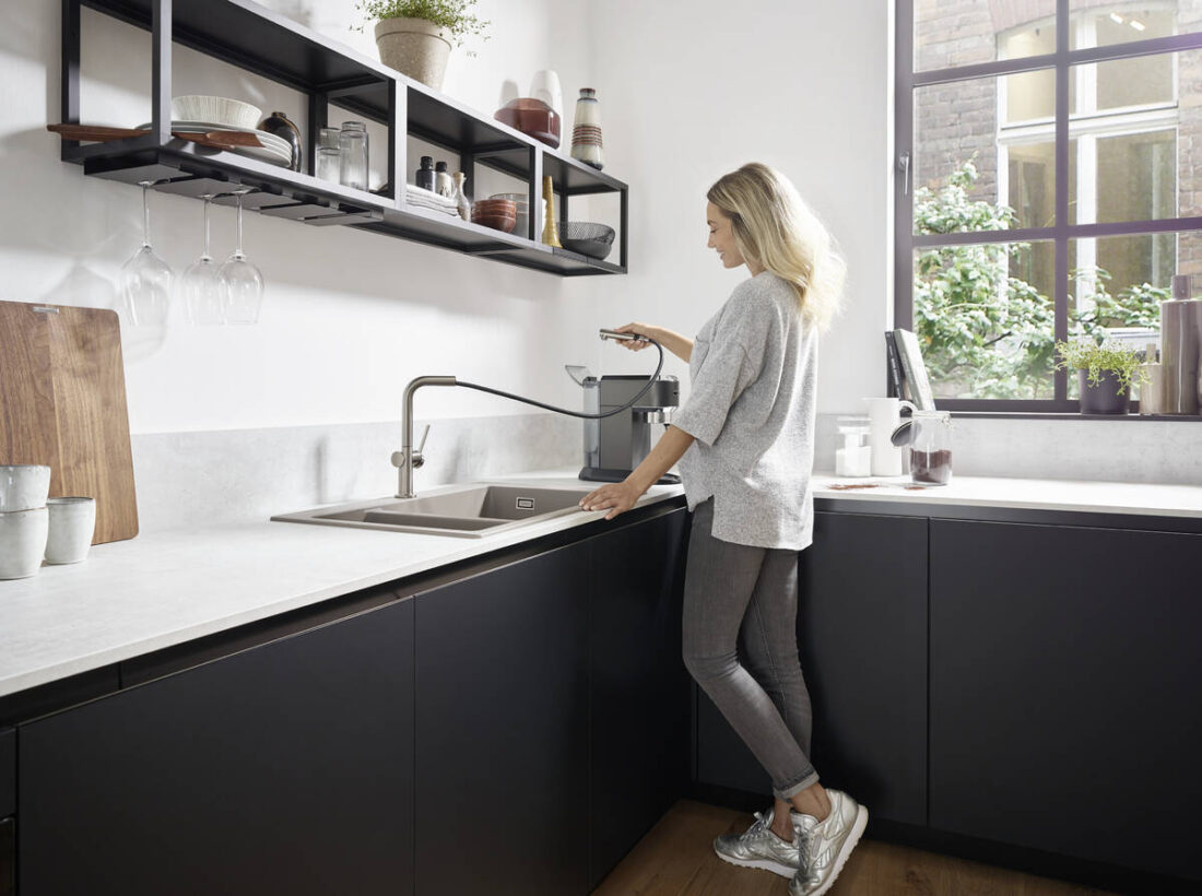 Funkcjonalne baterie kuchenne od Hansgrohe