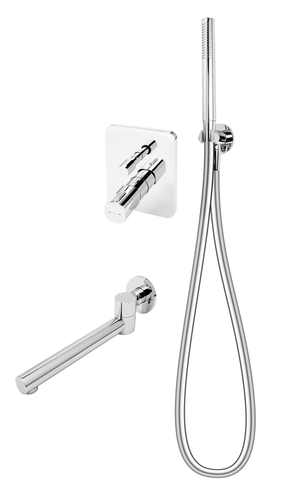 Zestaw podtynkowy natryskowo–wannowy MEANDRO, FDESIGN